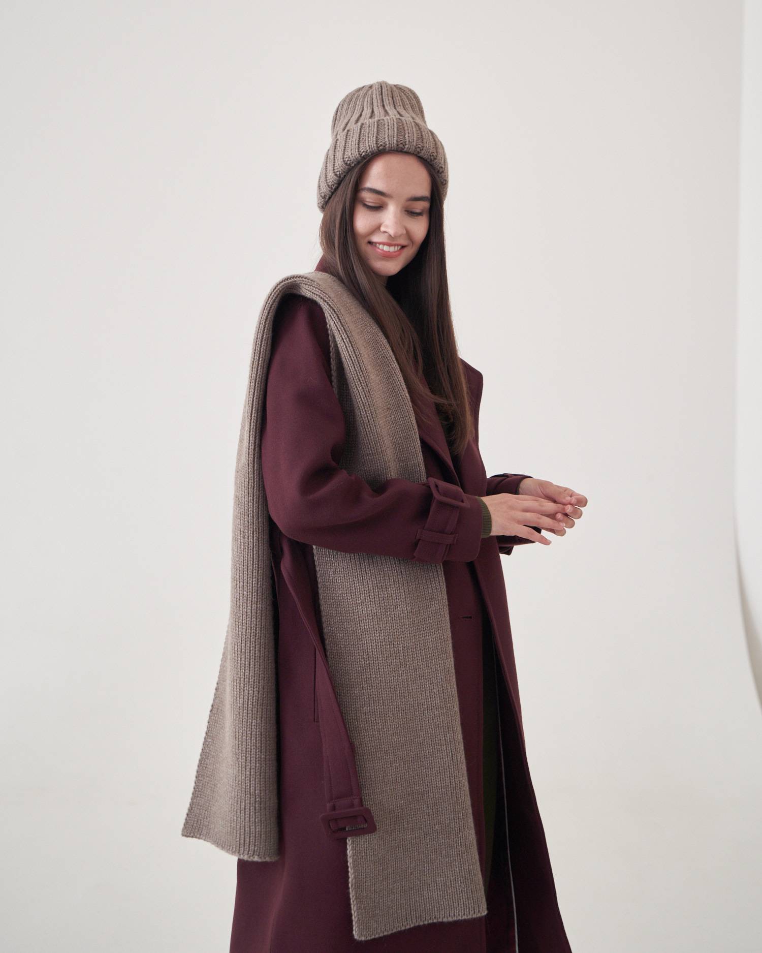 

Шарф из шерсти крупной вязки (one size)