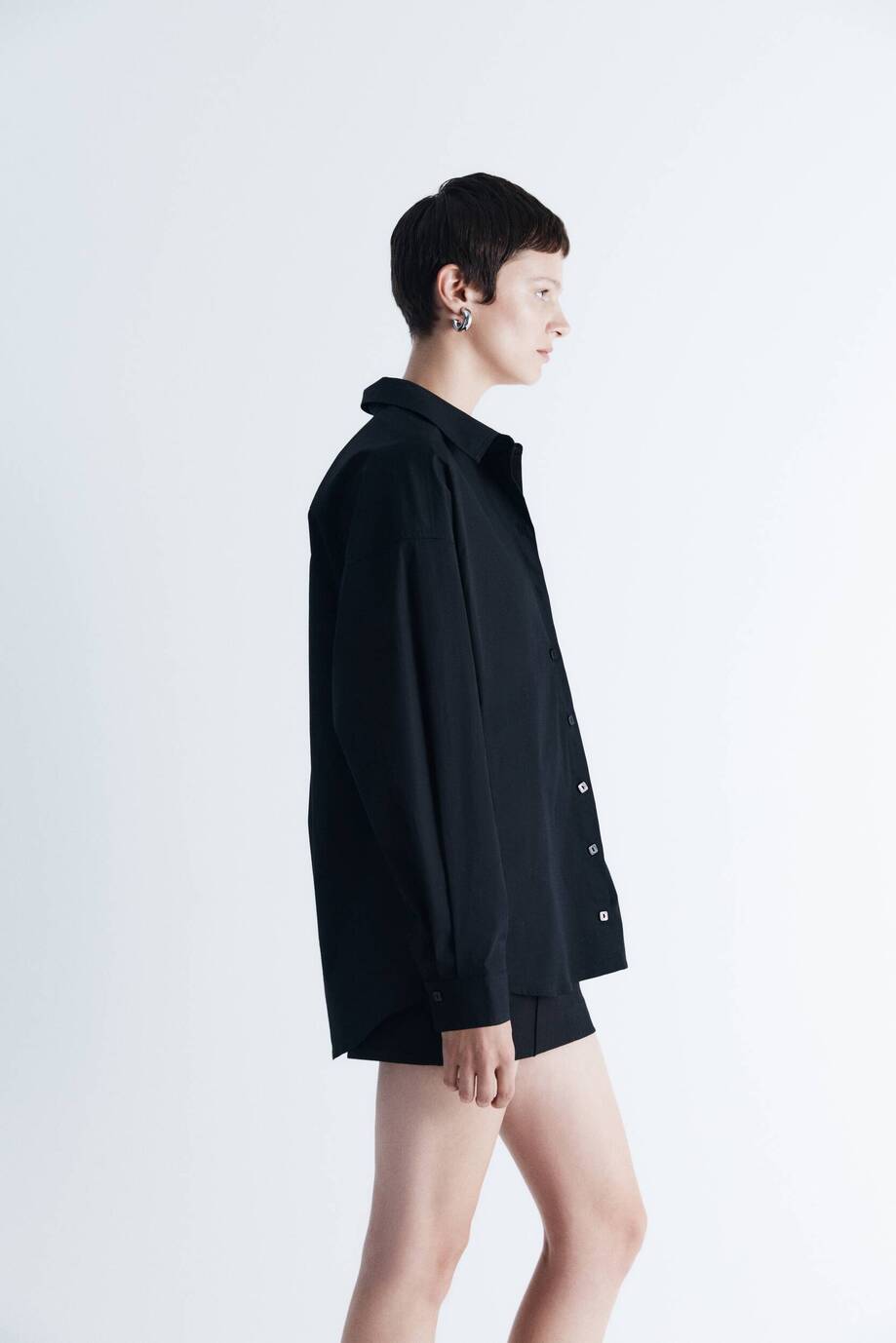 Хлопковая рубашка oversize