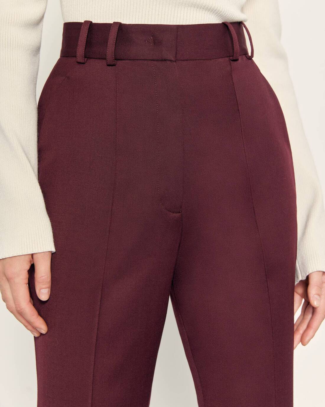 Flared suit trousers