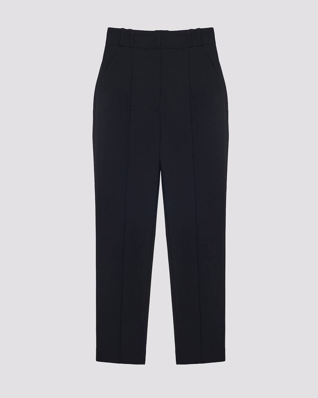 Pintuck trousers
