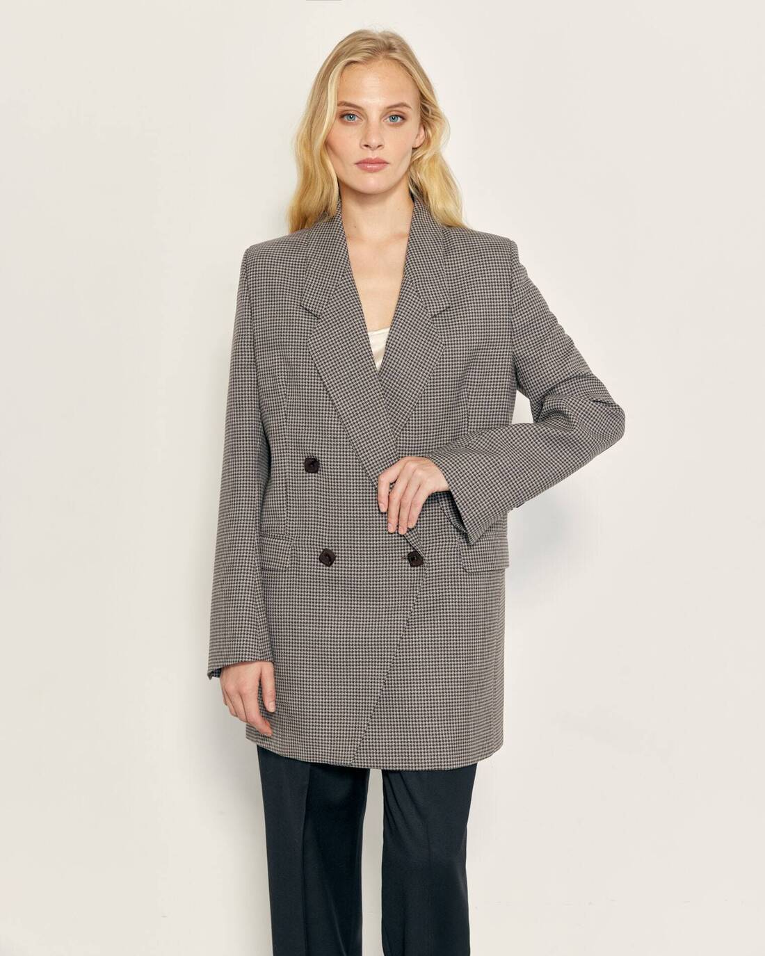 Double-breasted wool jacket  