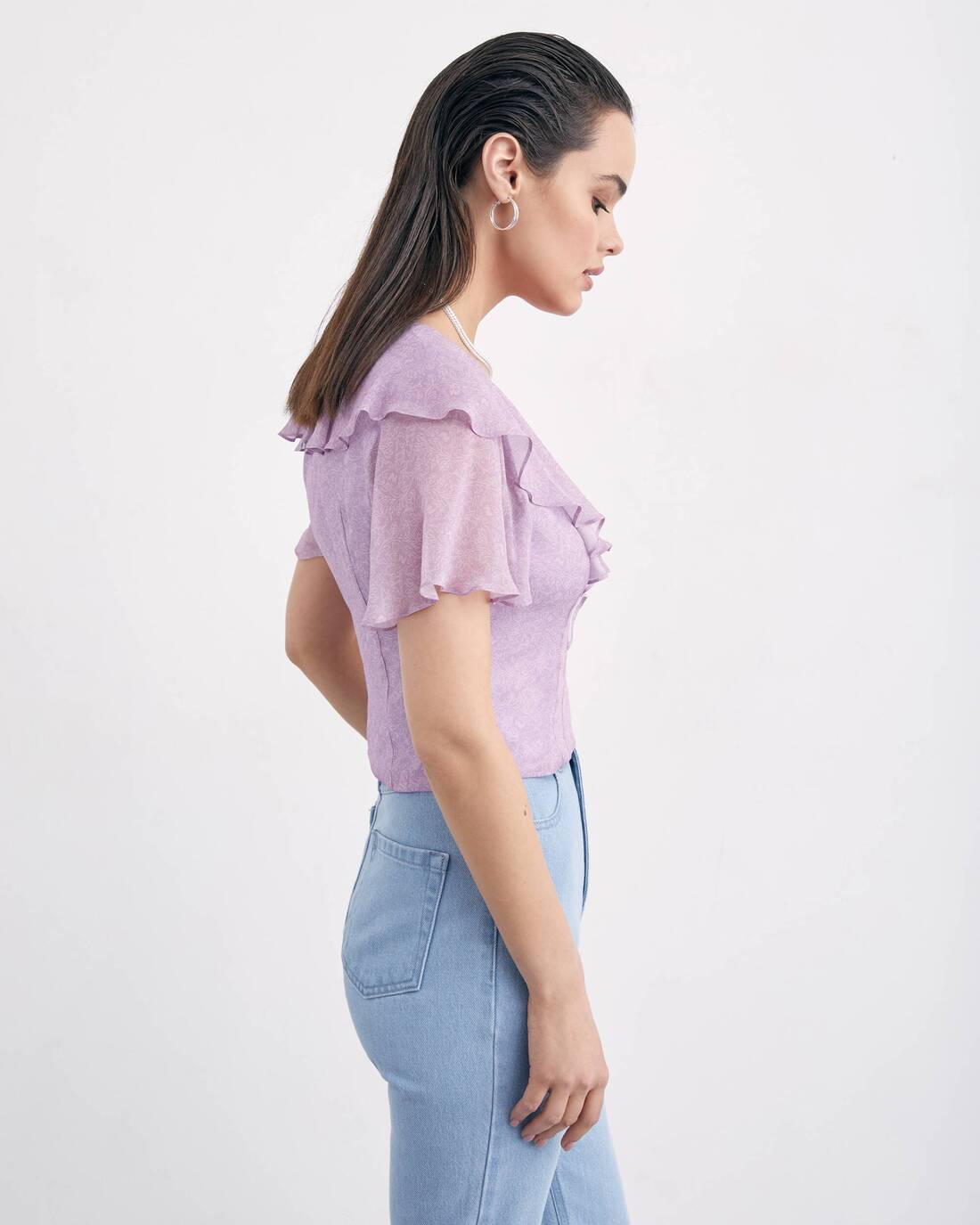 Top with ruffles 