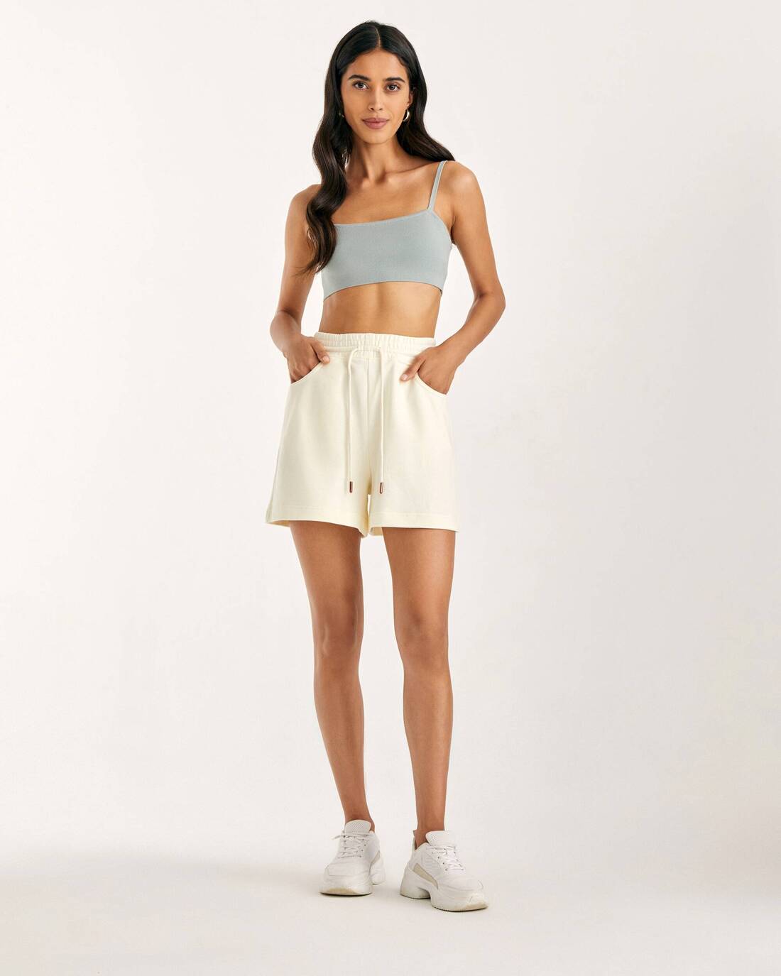 A-line footer shorts 