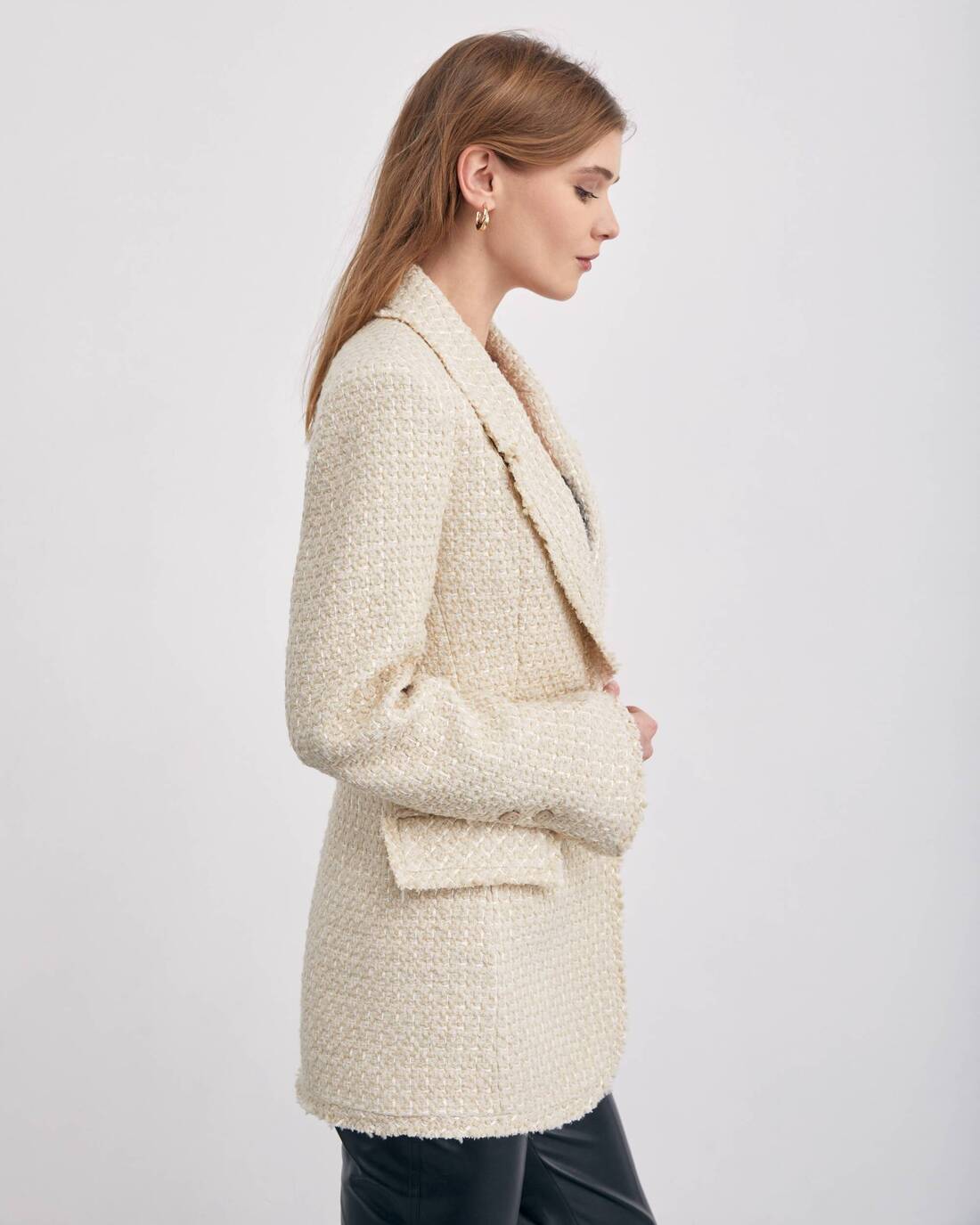 Fitted boucle jacket 
