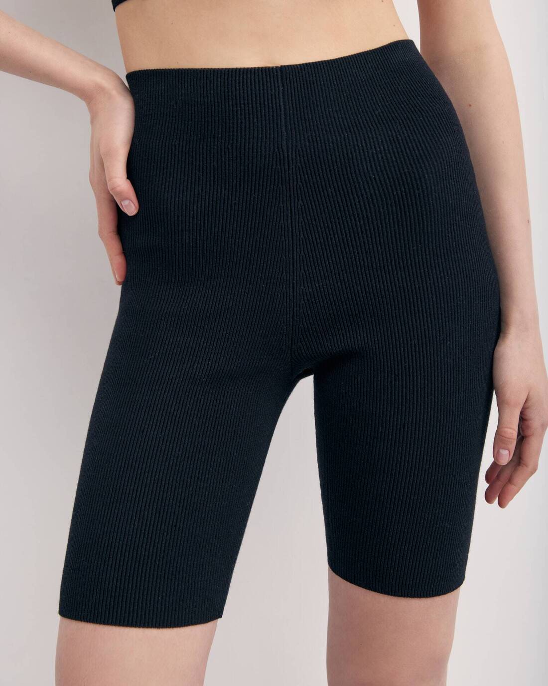 Knitted cycling shorts 