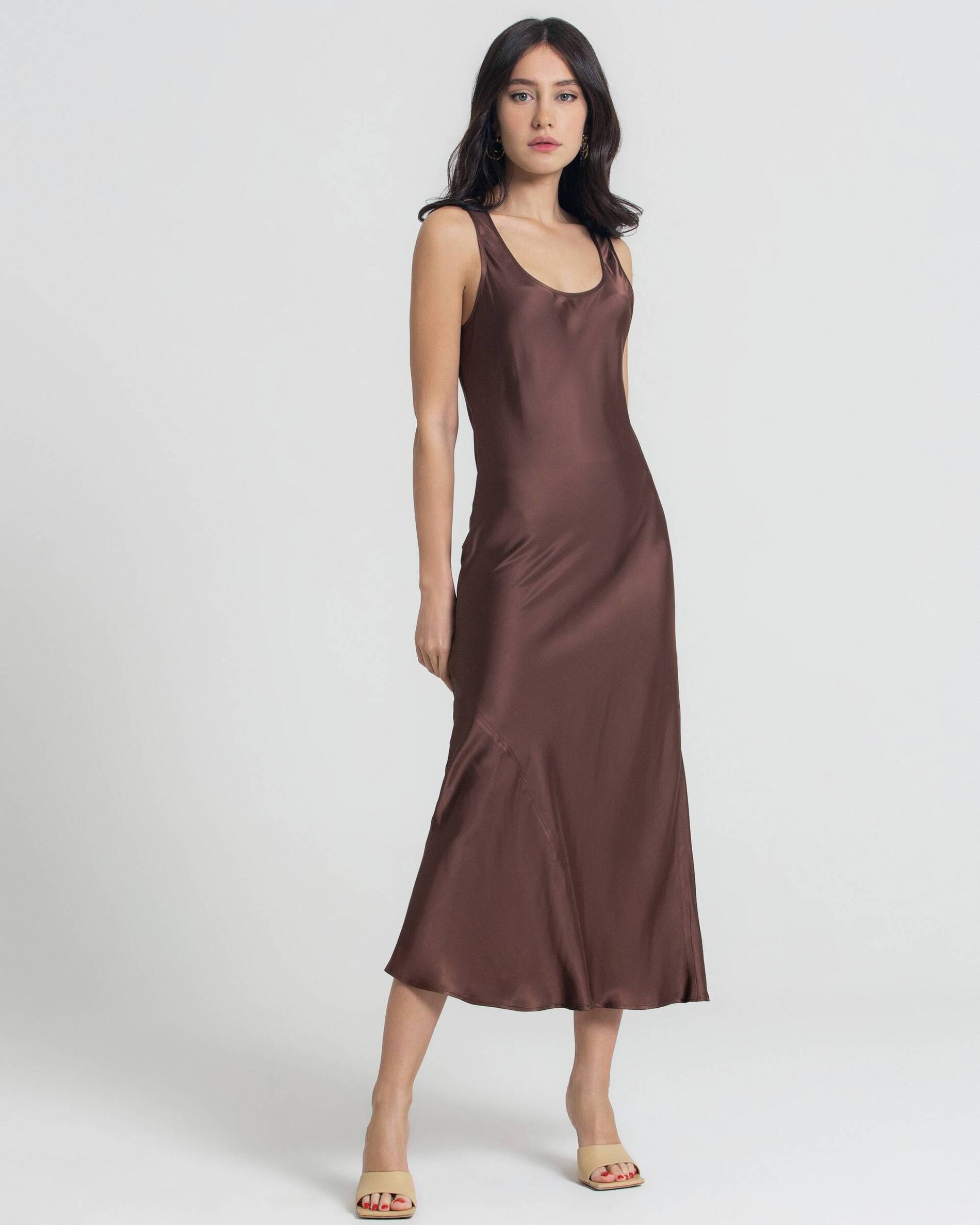 round neck gown design