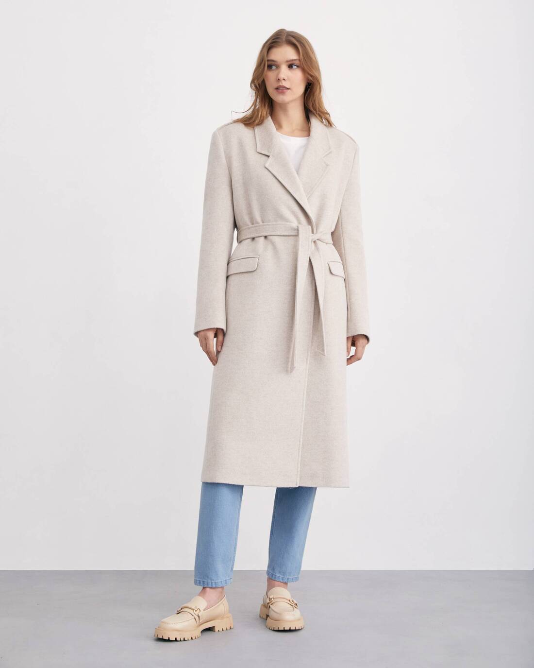 Pile wool coat 