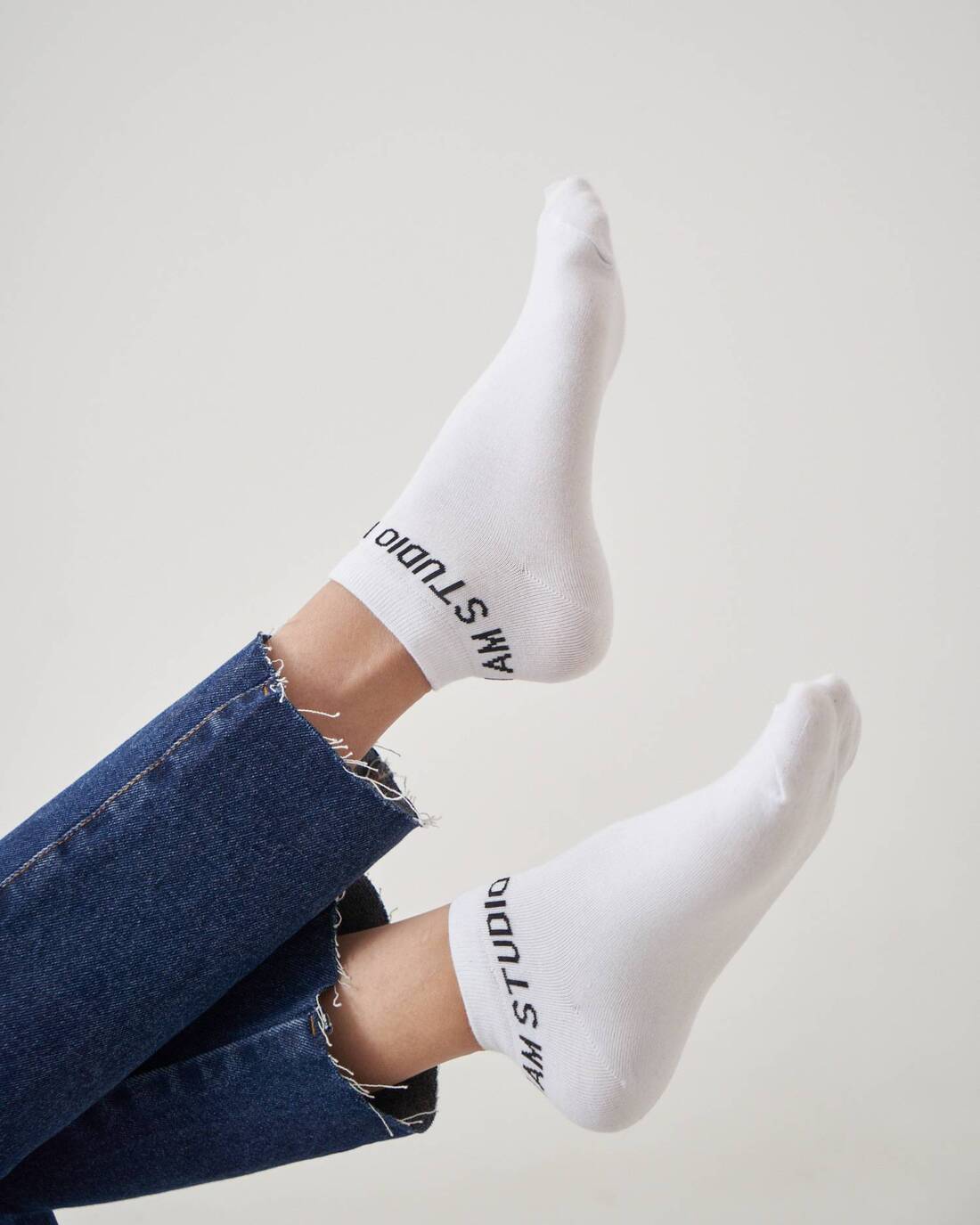 Cotton logo socks