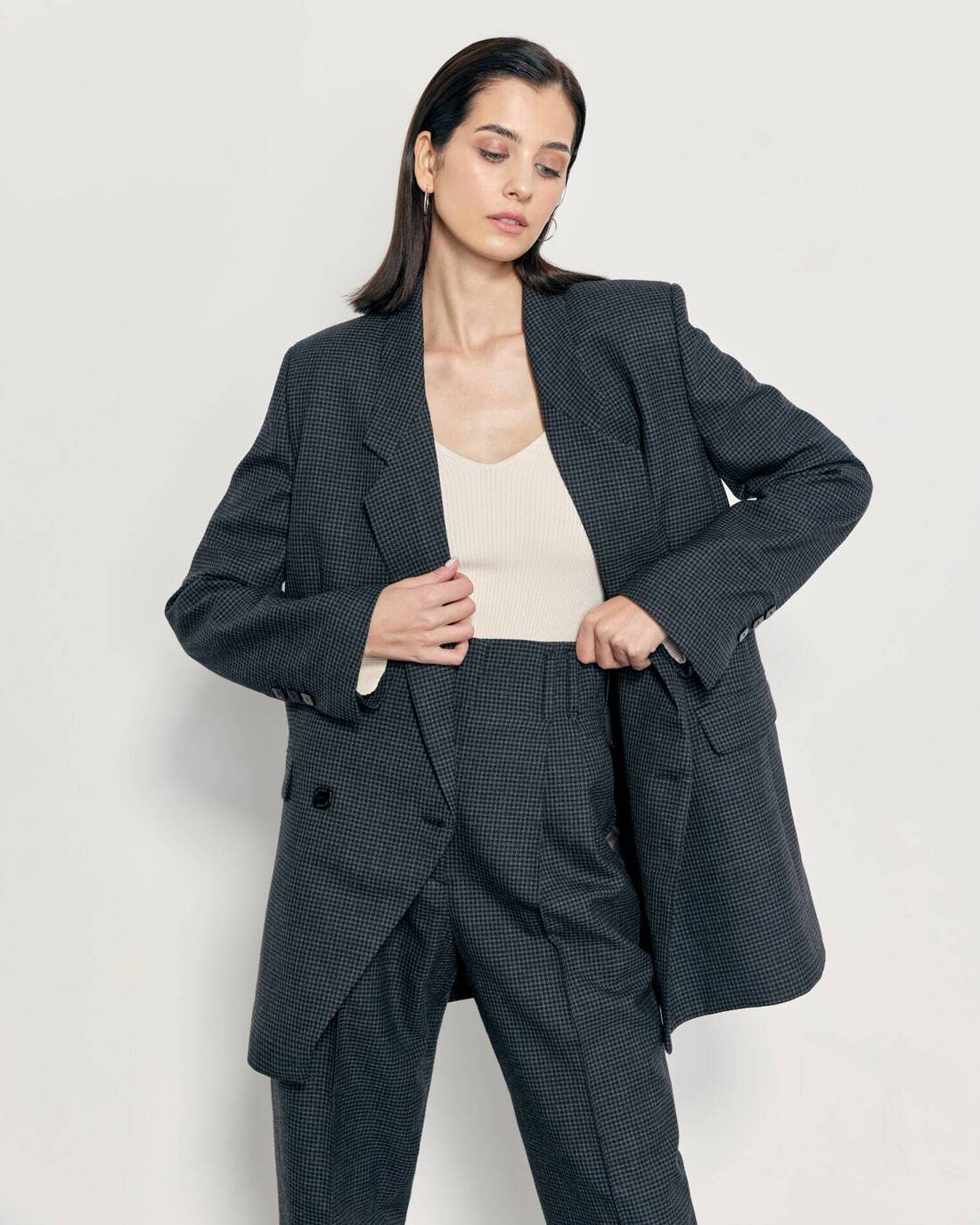 Double-breasted wool jacket  