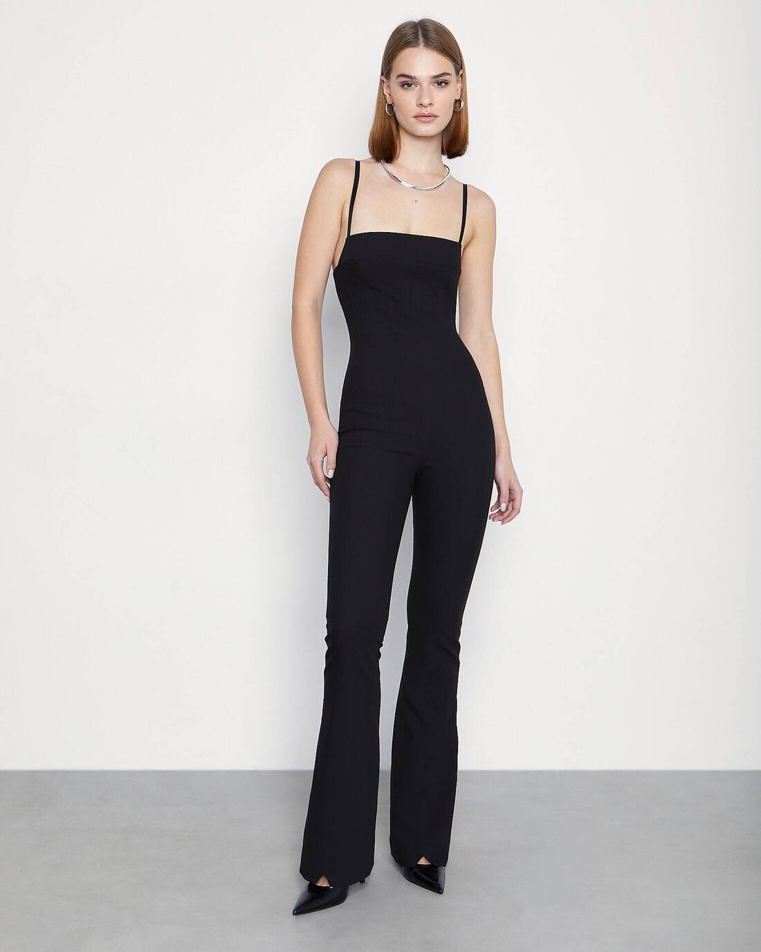 Jumpsuit with flared trousers 
