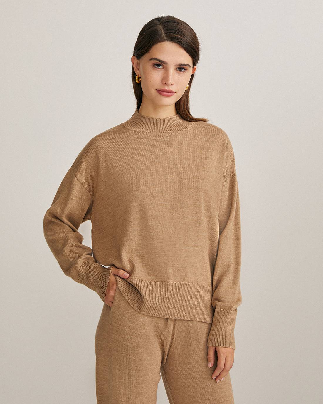 Loose-fit merino wool sweater