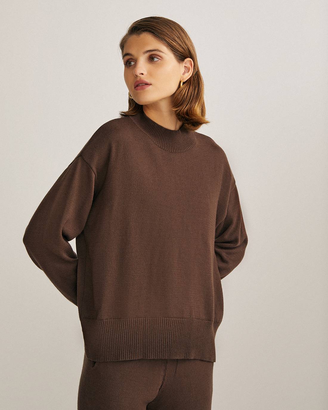 Loose-fit merino wool sweater