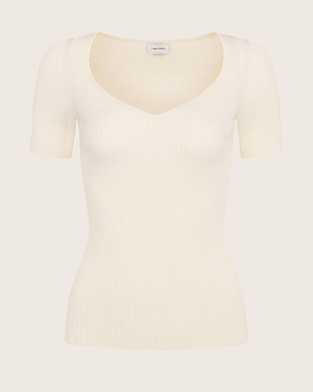 Ribbed knitted top