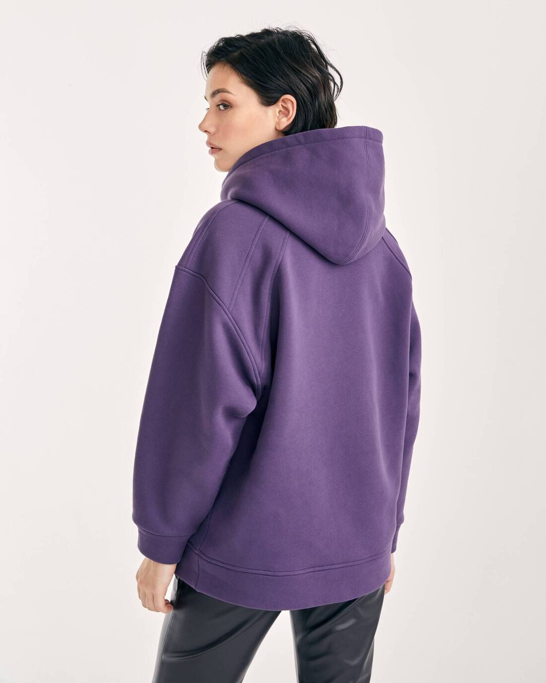 Longline footer hoodie 