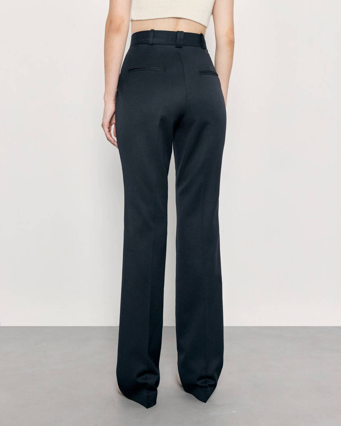 Flared suit trousers