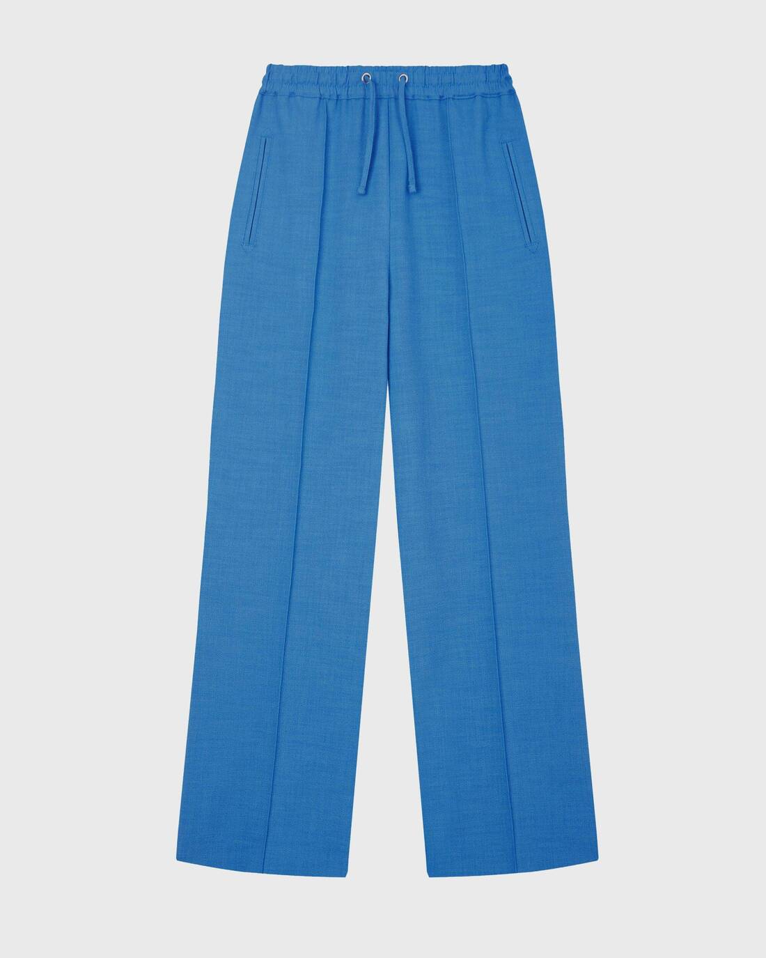 Pyjama style pants with elastic waist