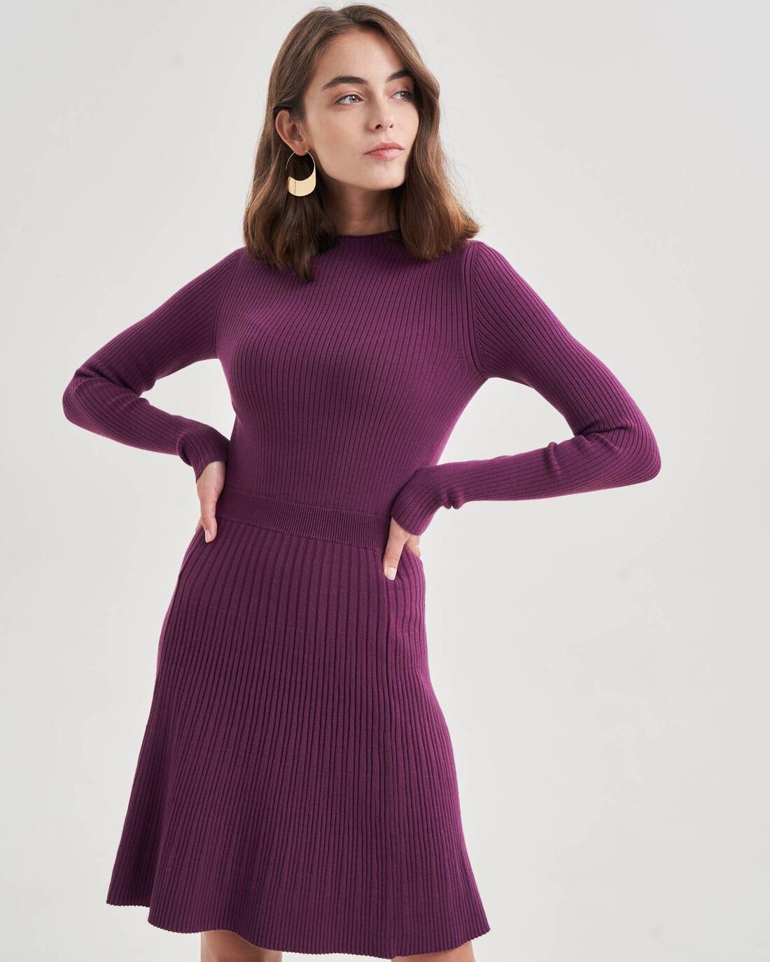 Knit mini dress