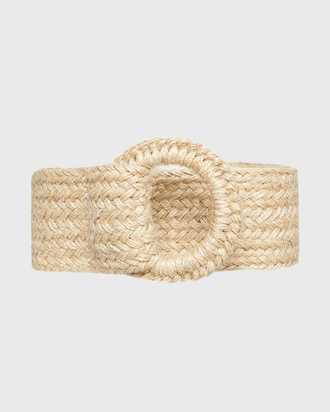 Soft woven belt with buckle