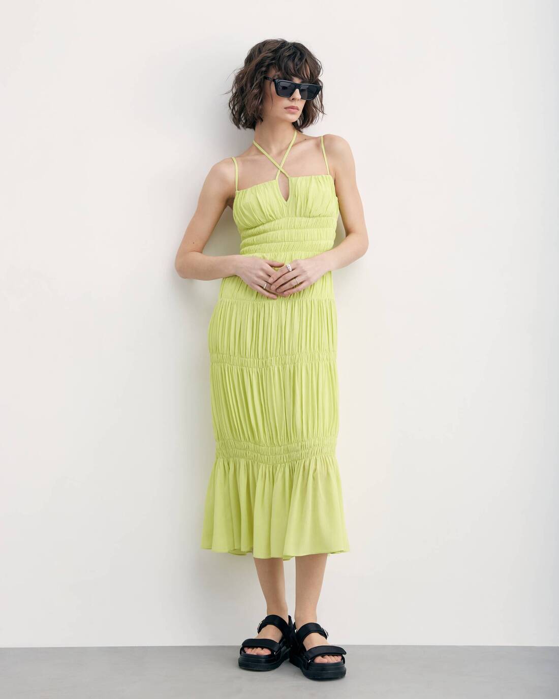 Ruched sundress