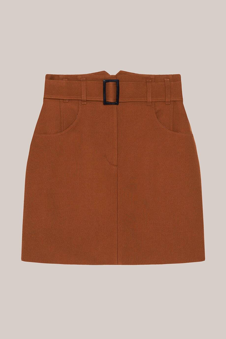 Mini skirt with reliefs