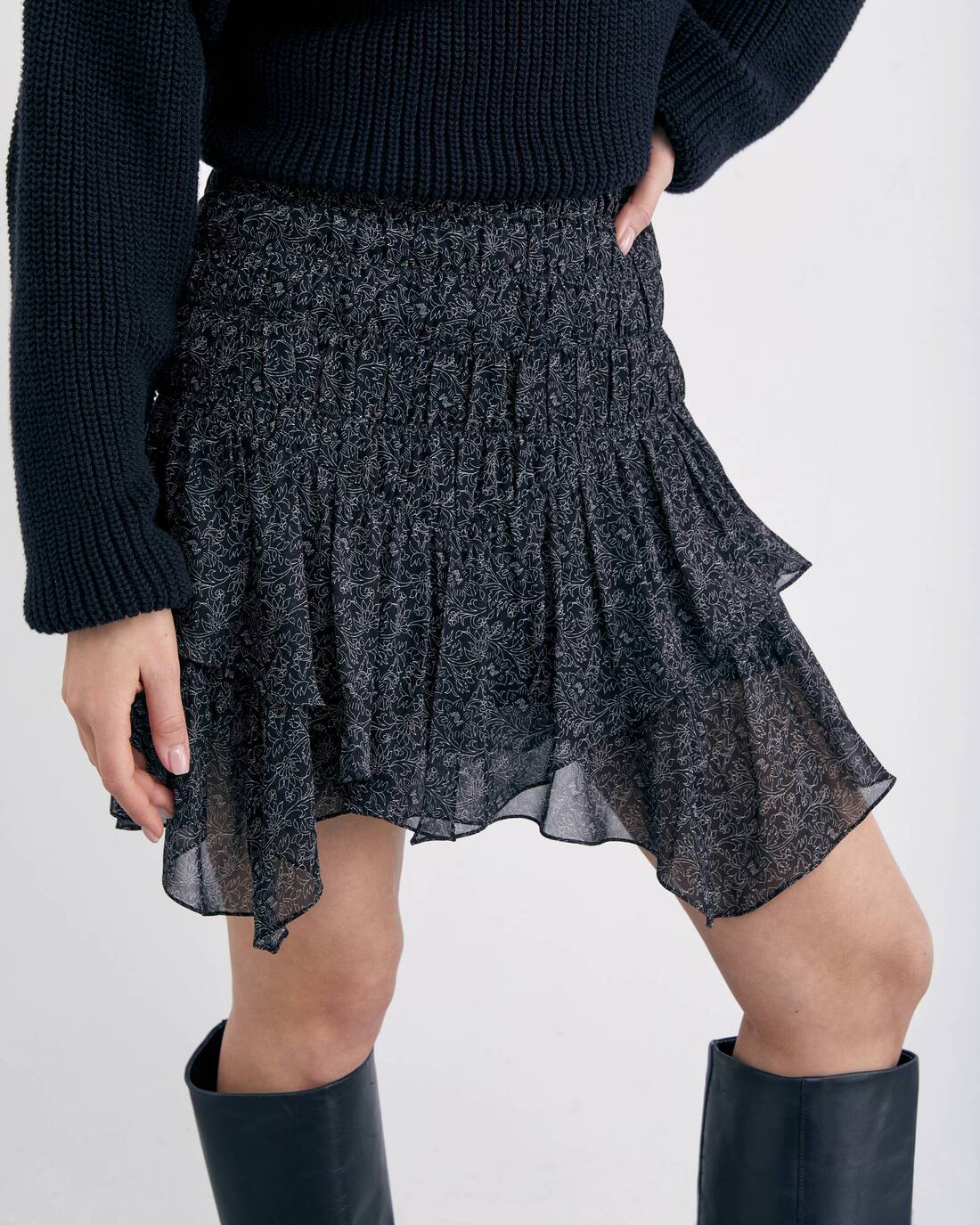 Minu skirt with ruffles