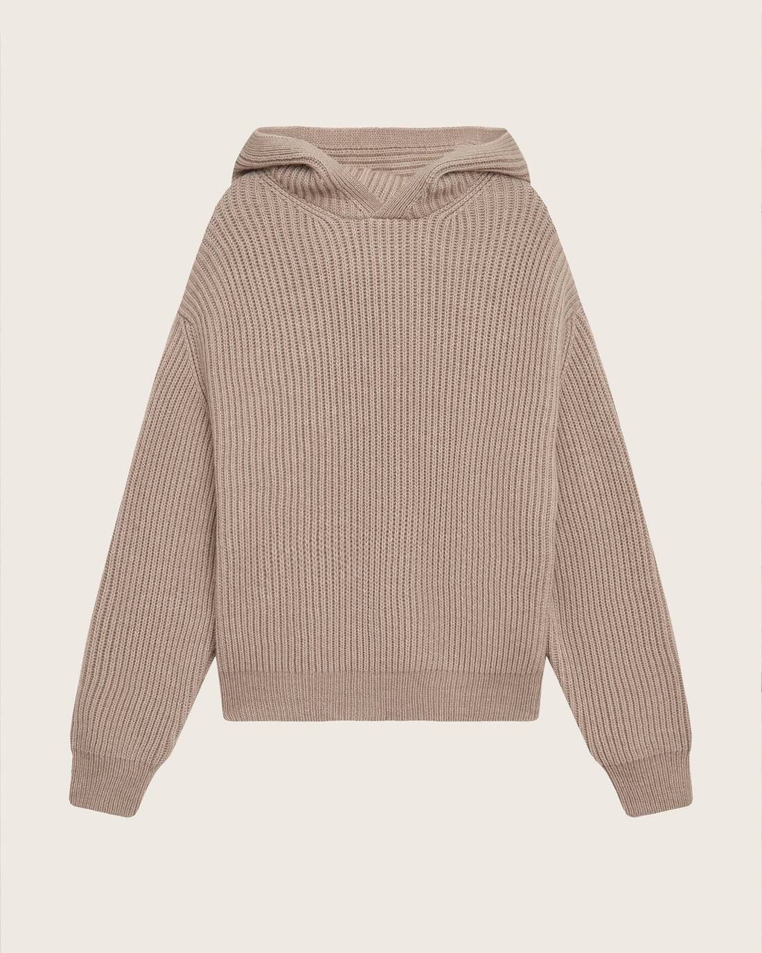 Knitted hoodie