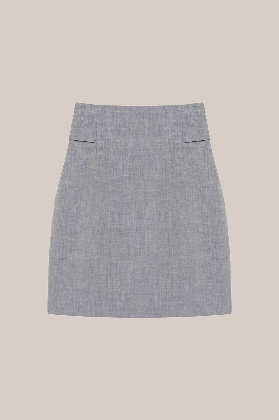 Belted mini skirt 