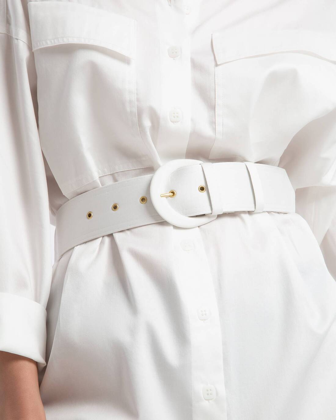 Shirtdress with belt