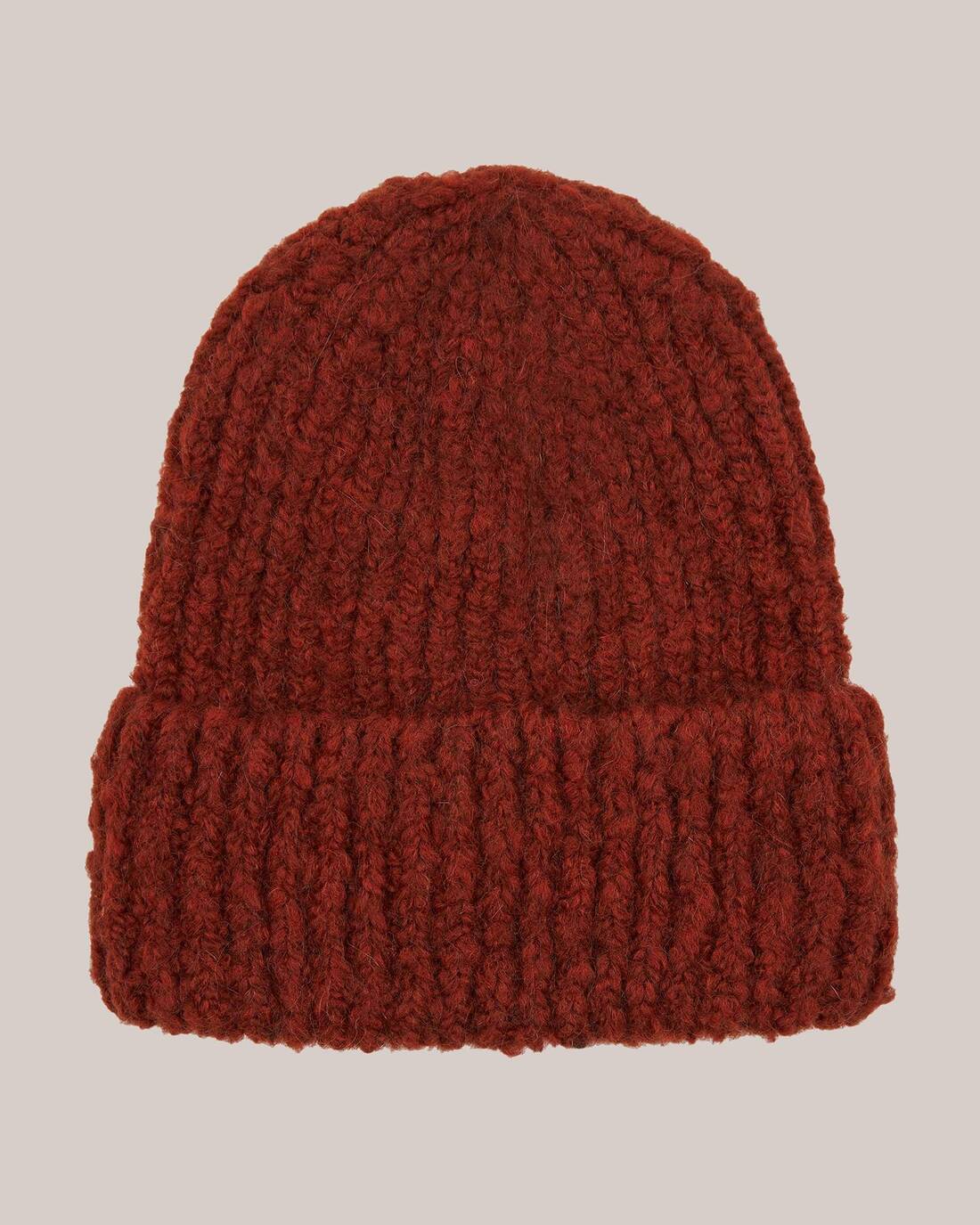Mohair wool beanie hat