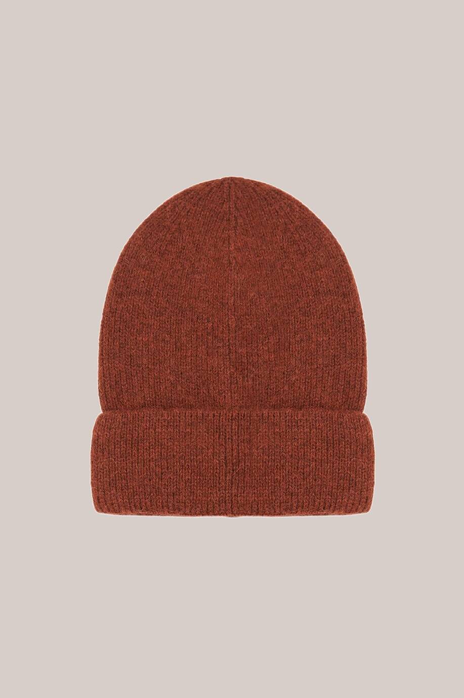 Alpaca wool beanie hat