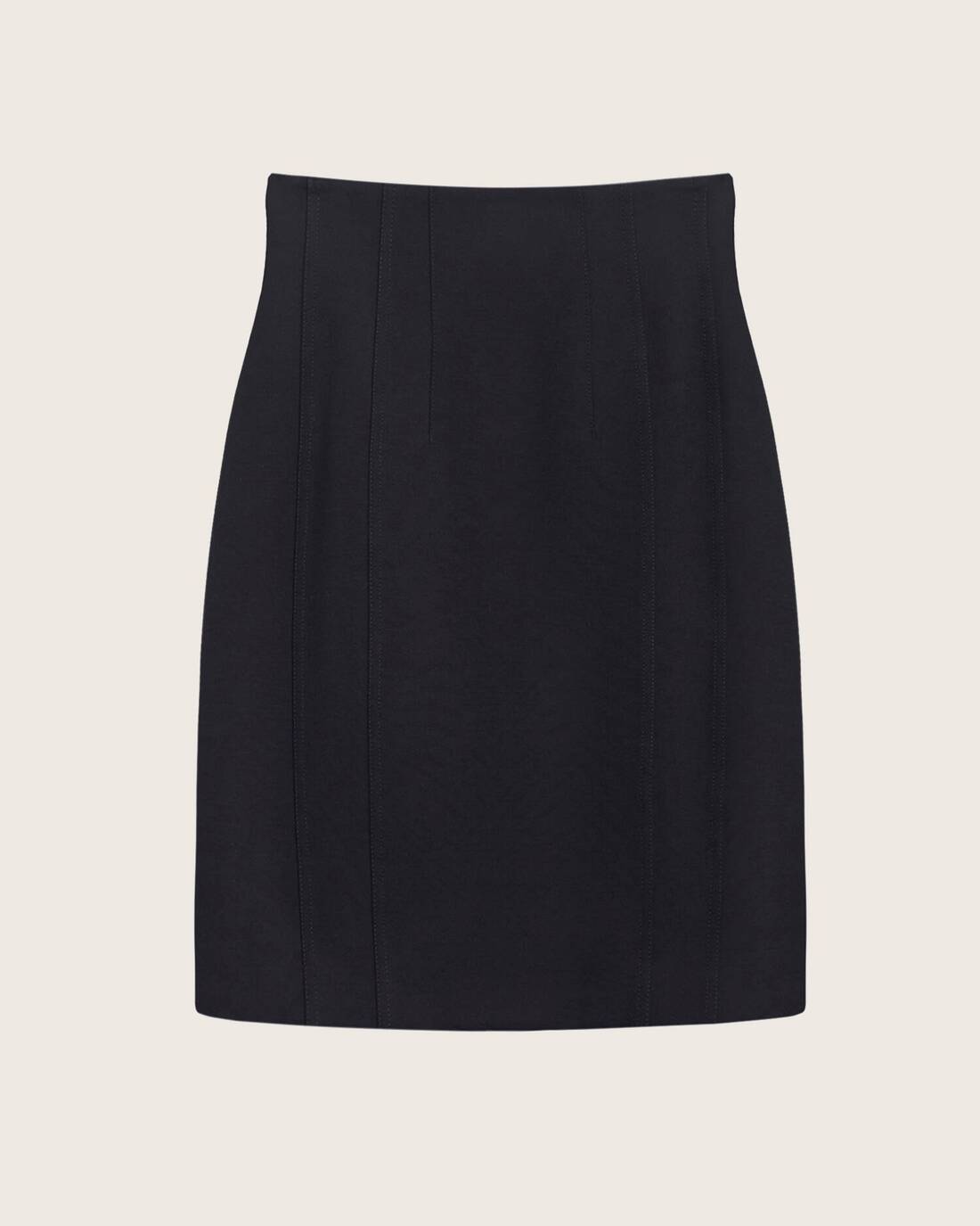 Elastic mini skirt