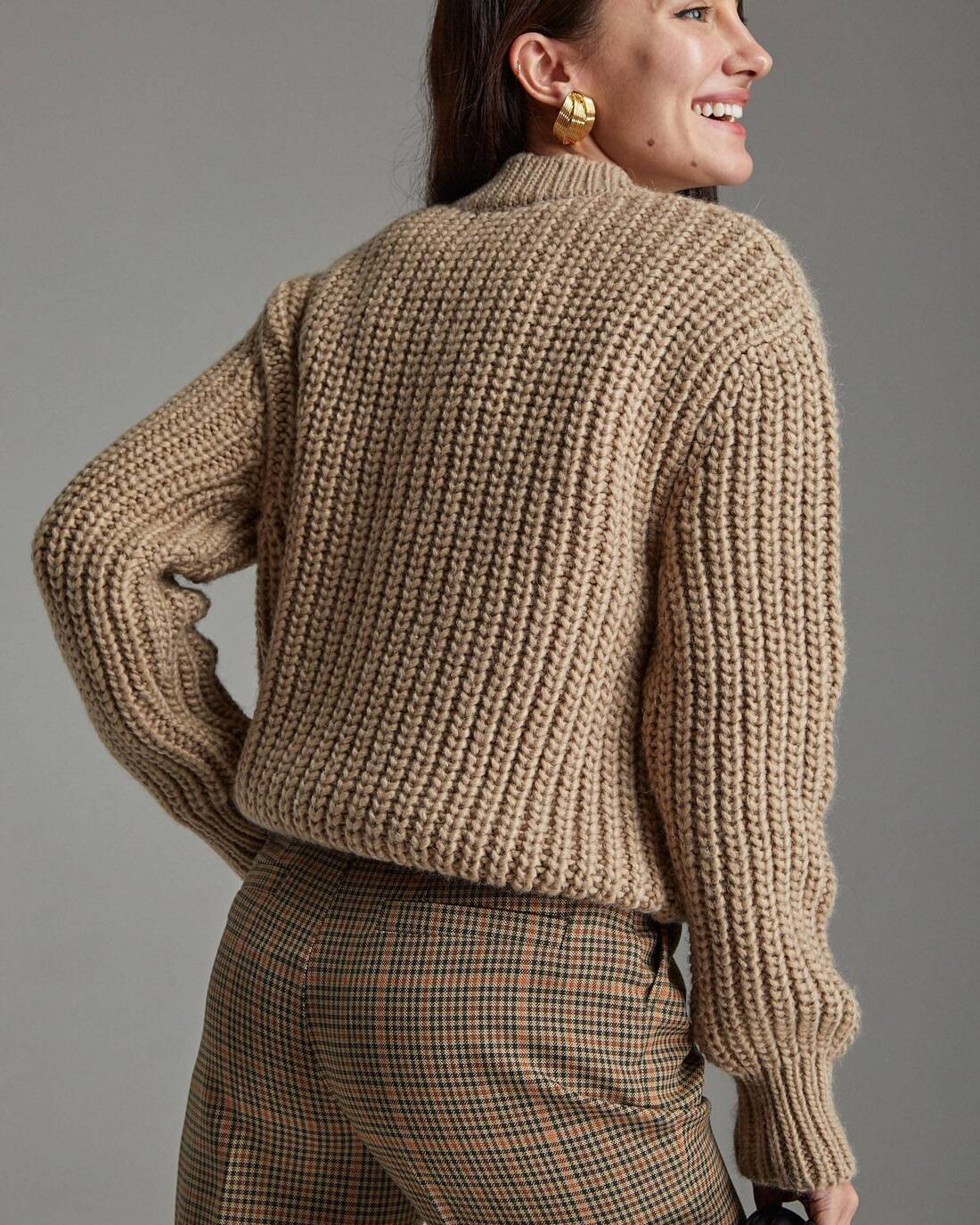 Wool V-neck sweater