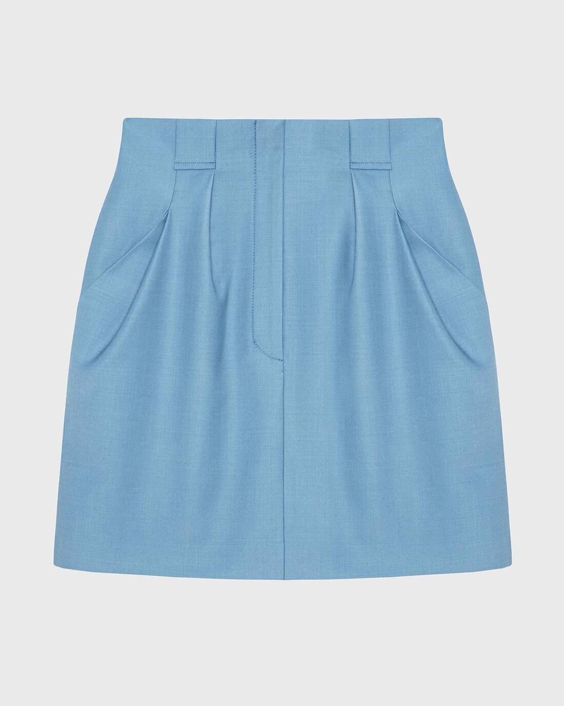 Tucked mini-skirt