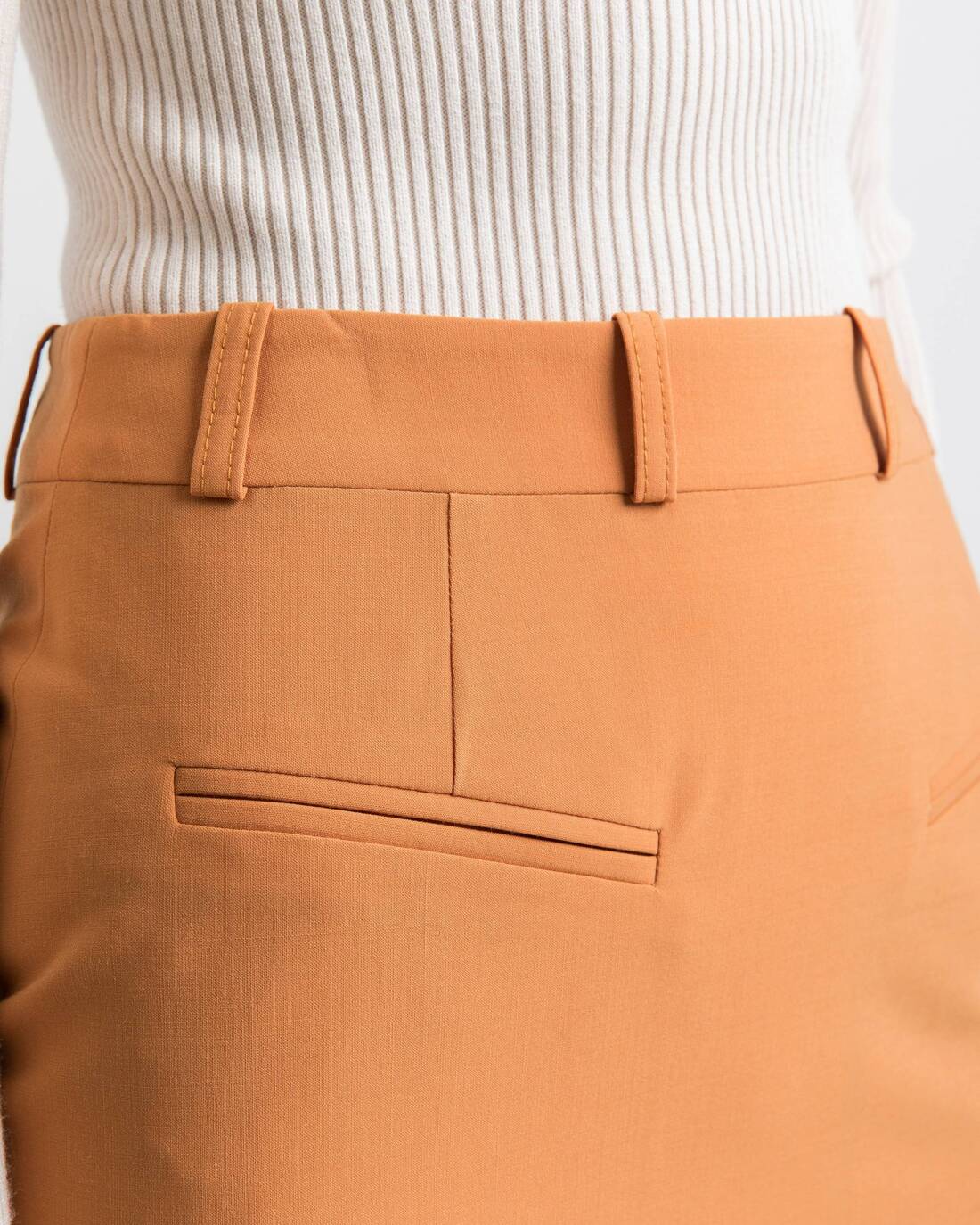 Upside down mini skirt