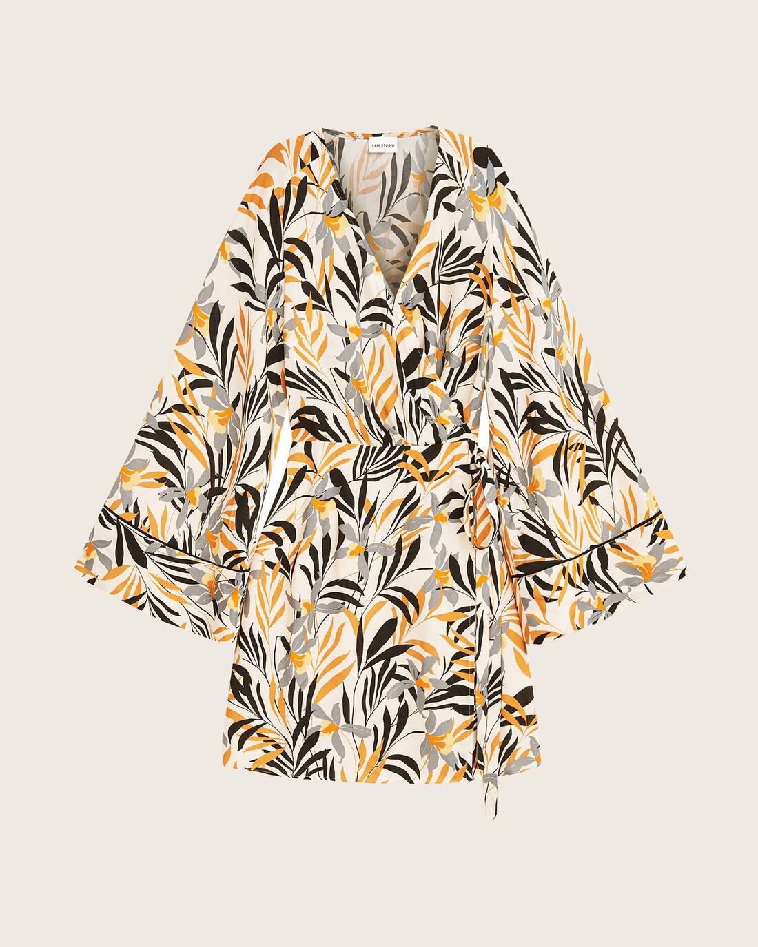 Kimono dress in designer print 