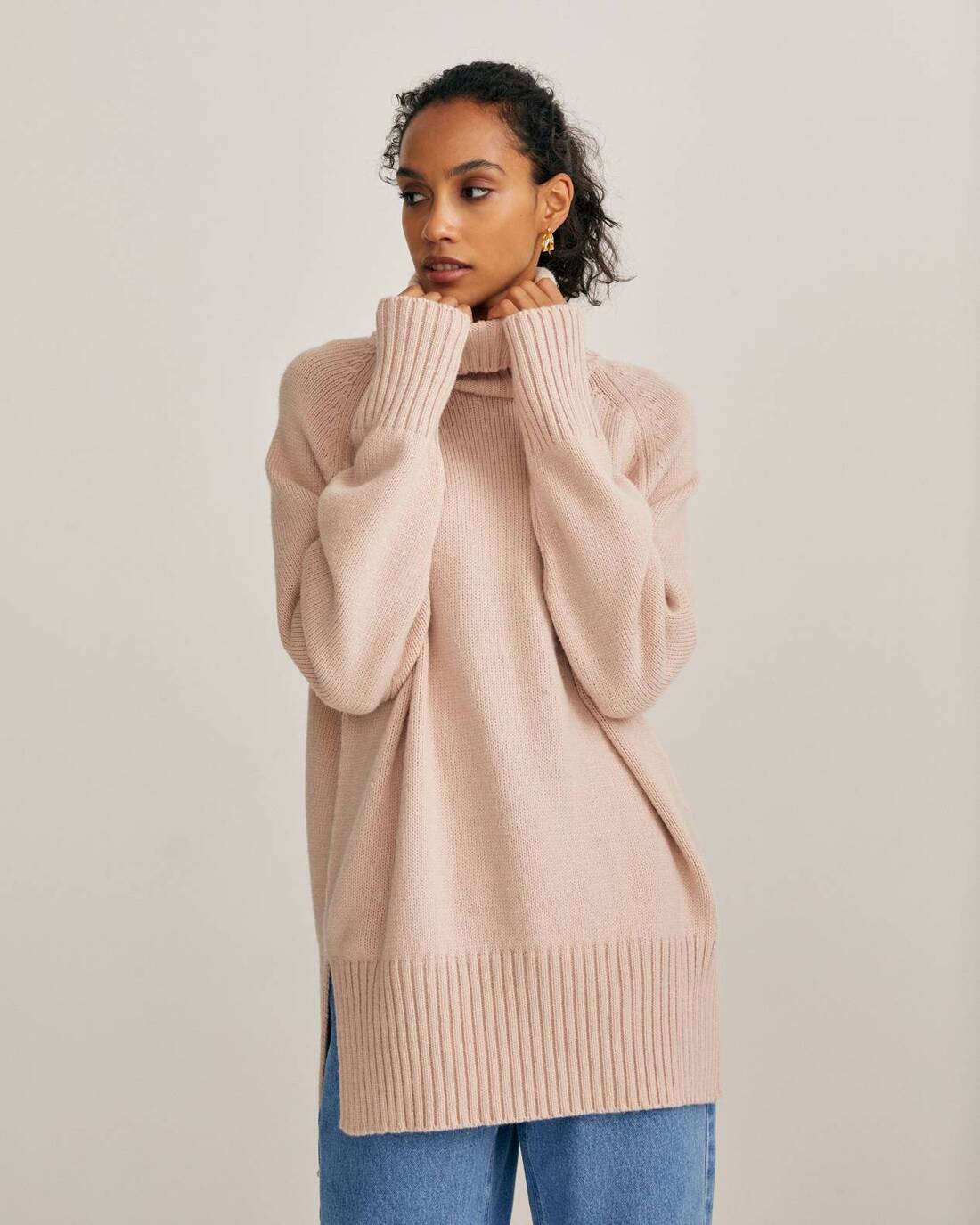 Oversize alpaca wool sweater