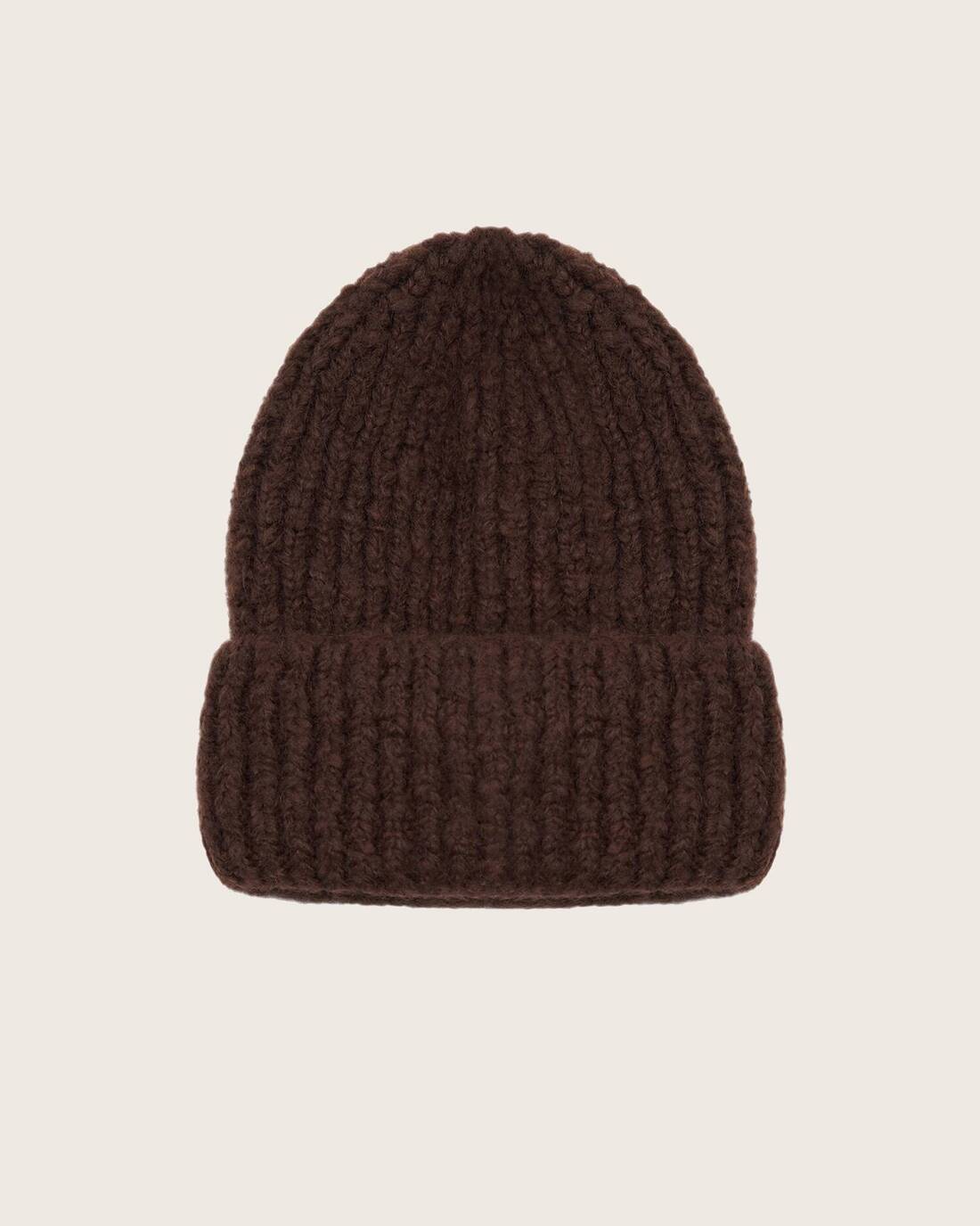 Mohair wool beanie hat