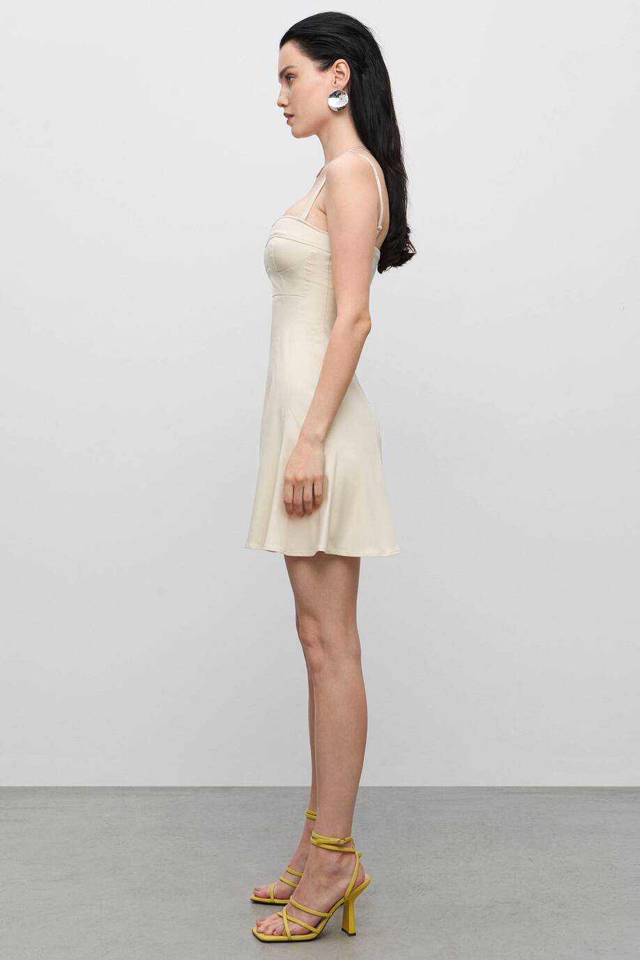 Mini dress with removable straps
