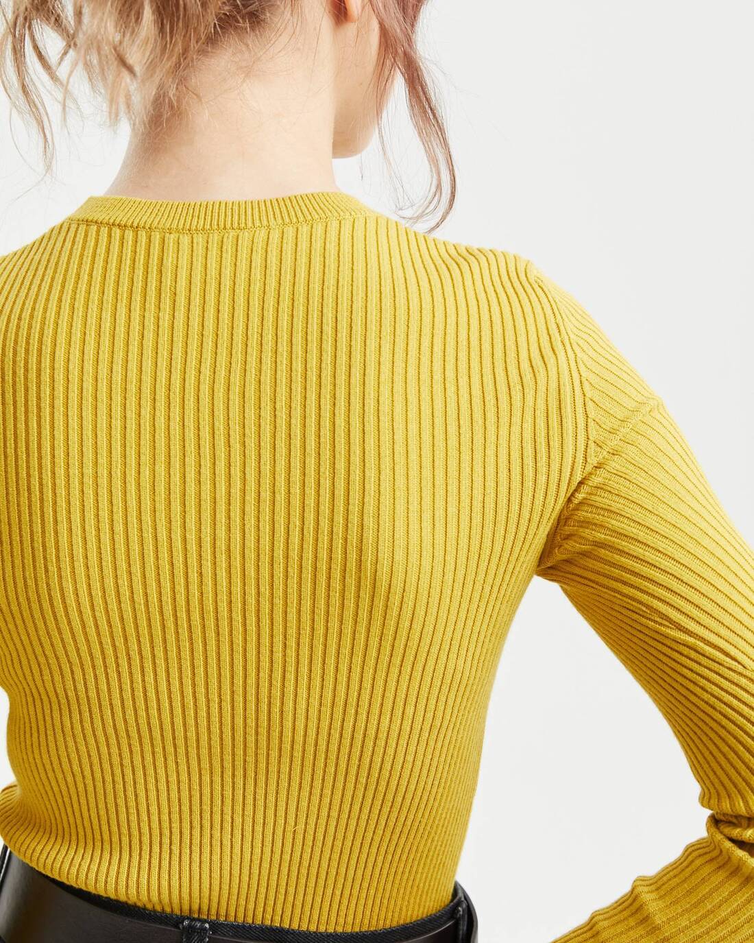 Relief style mock neck