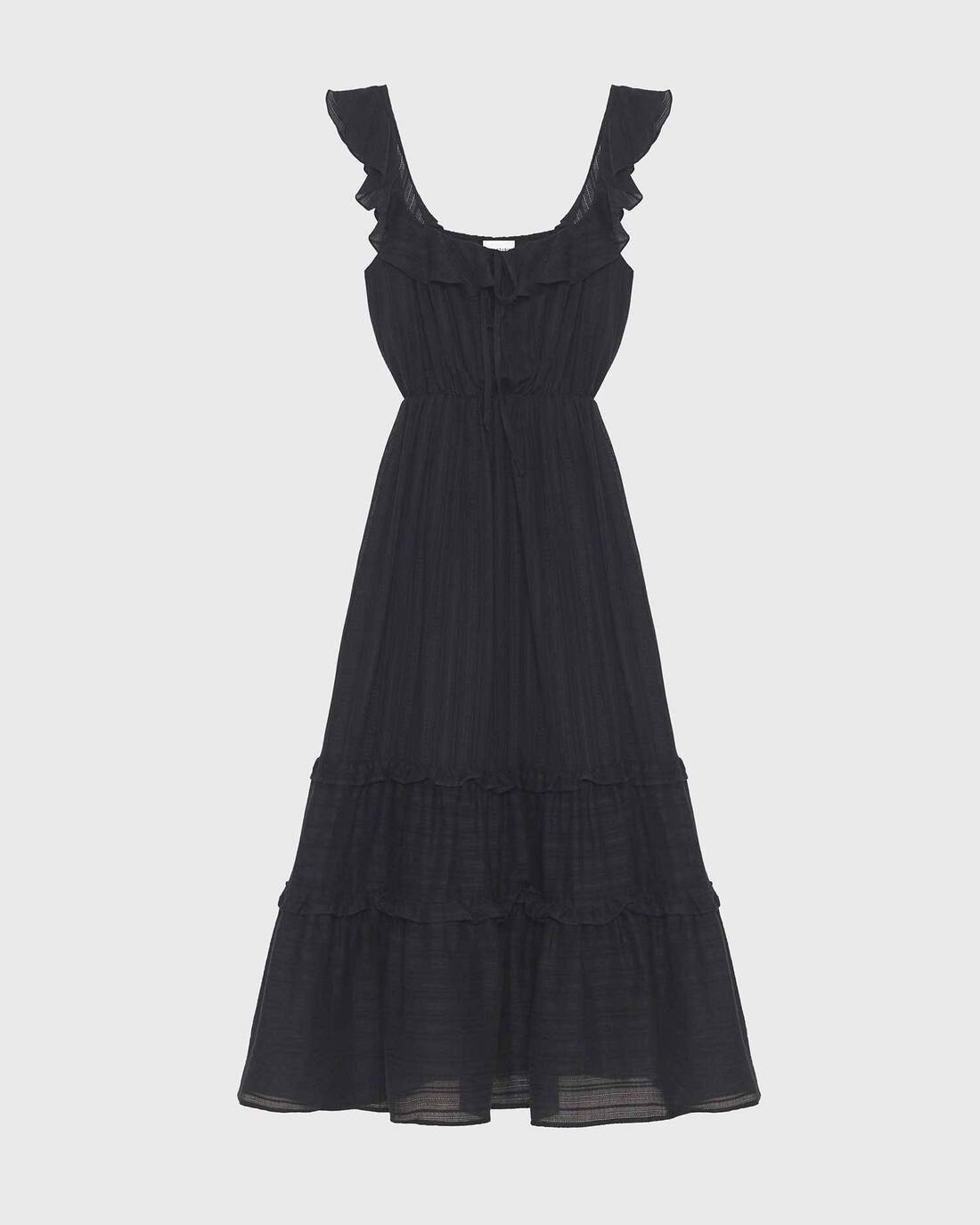 Ruched cotton sundress