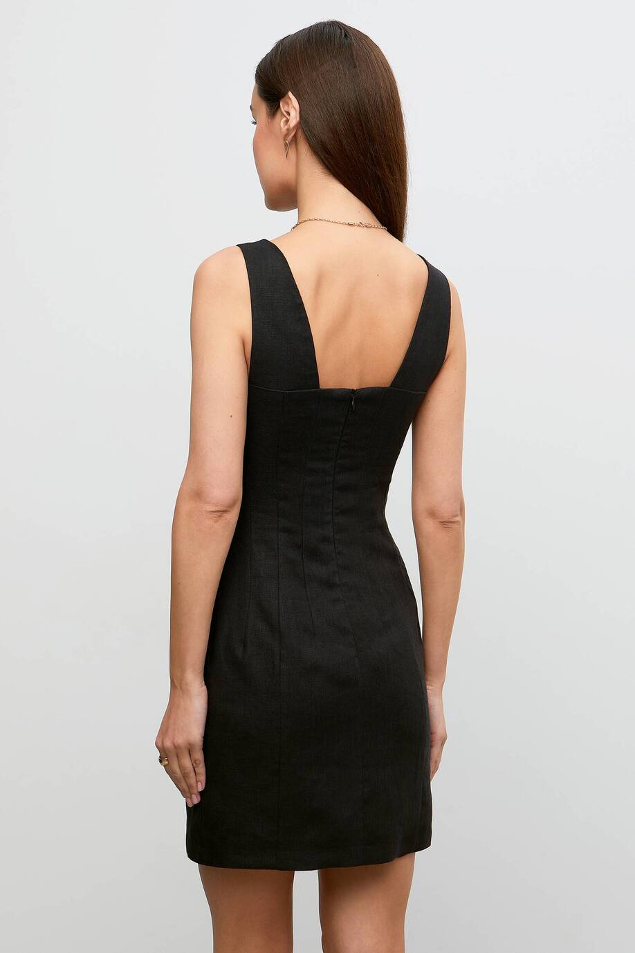 Linen mini dress