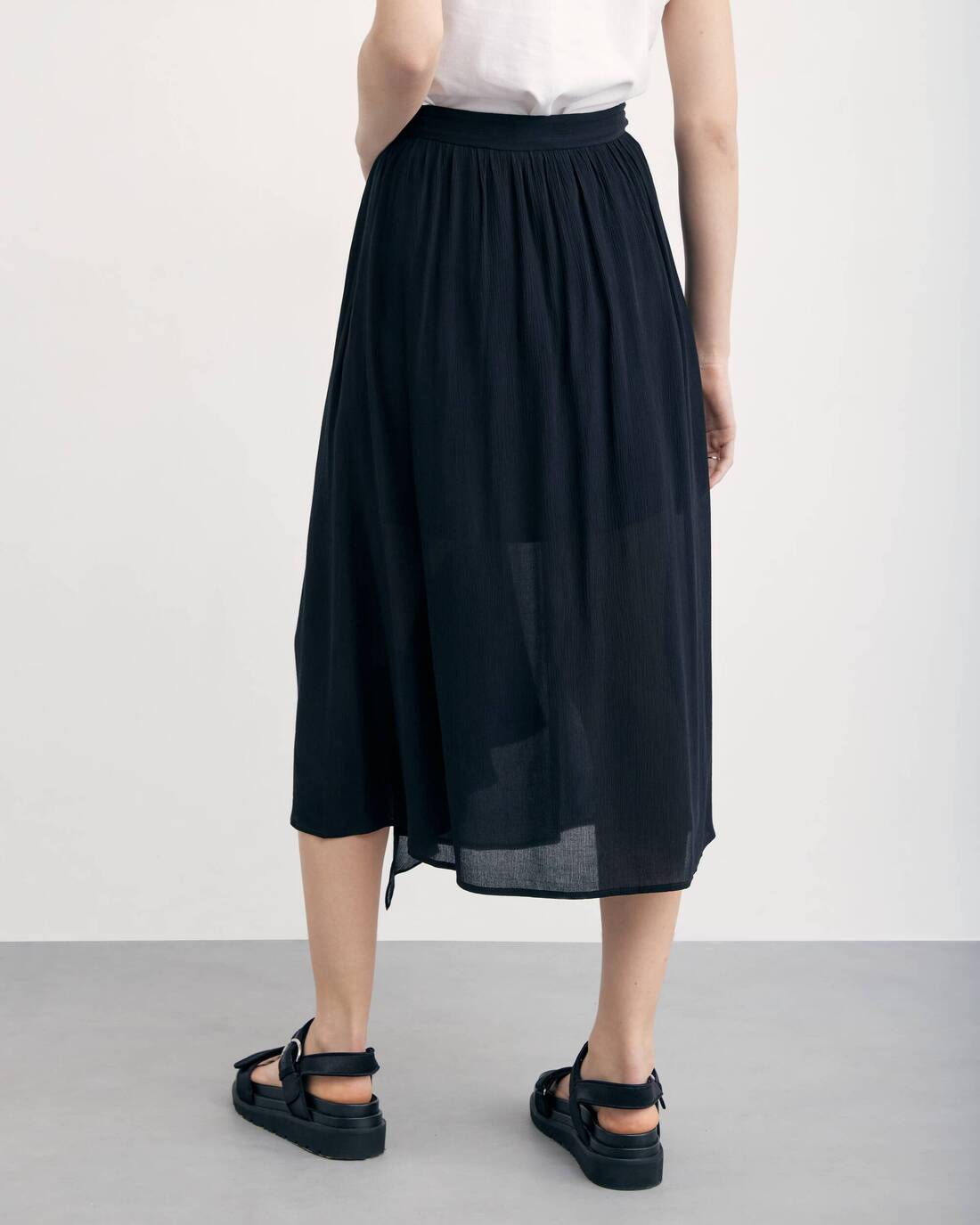  A-line skirt with flounce 