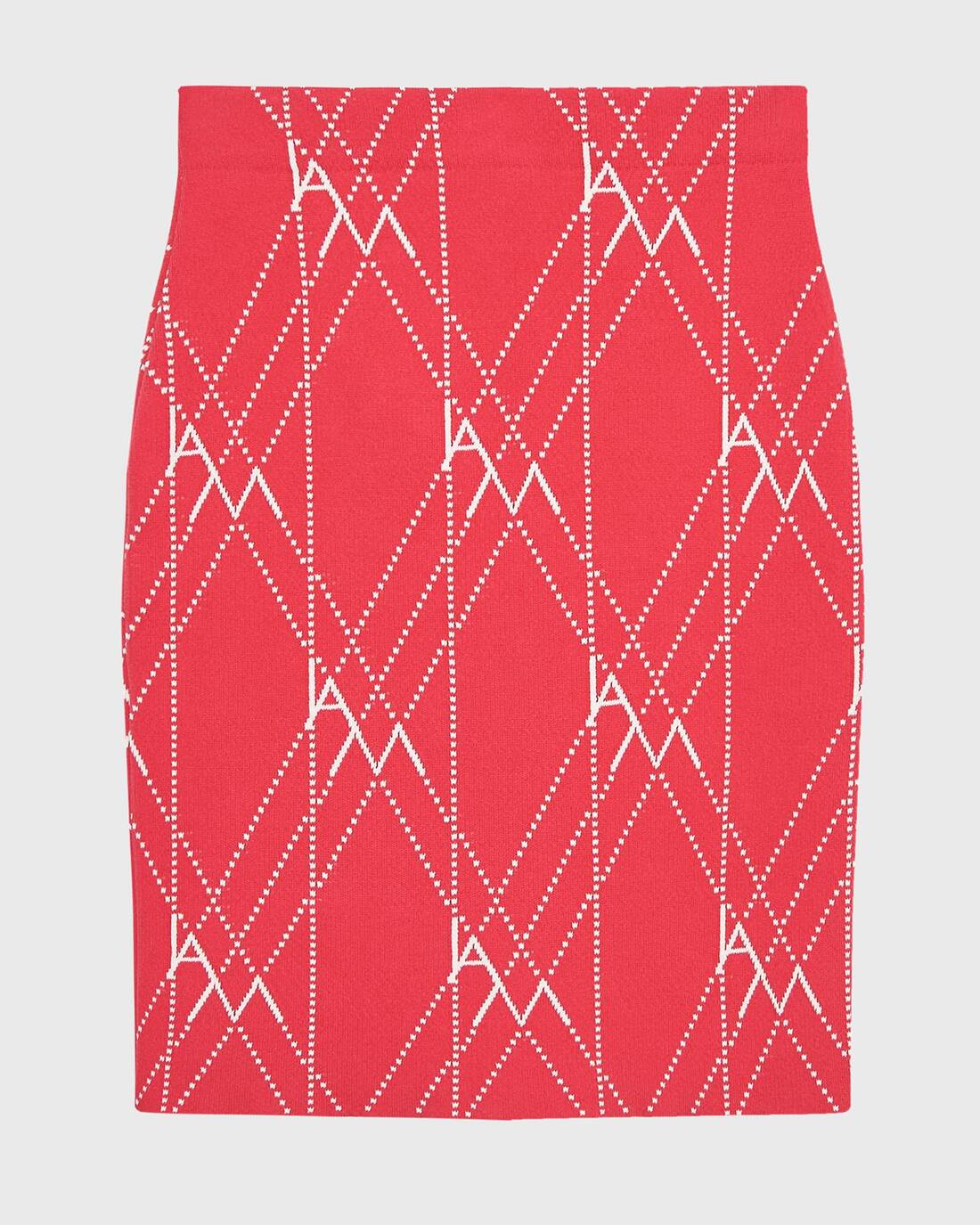Diamond knit mini skirt