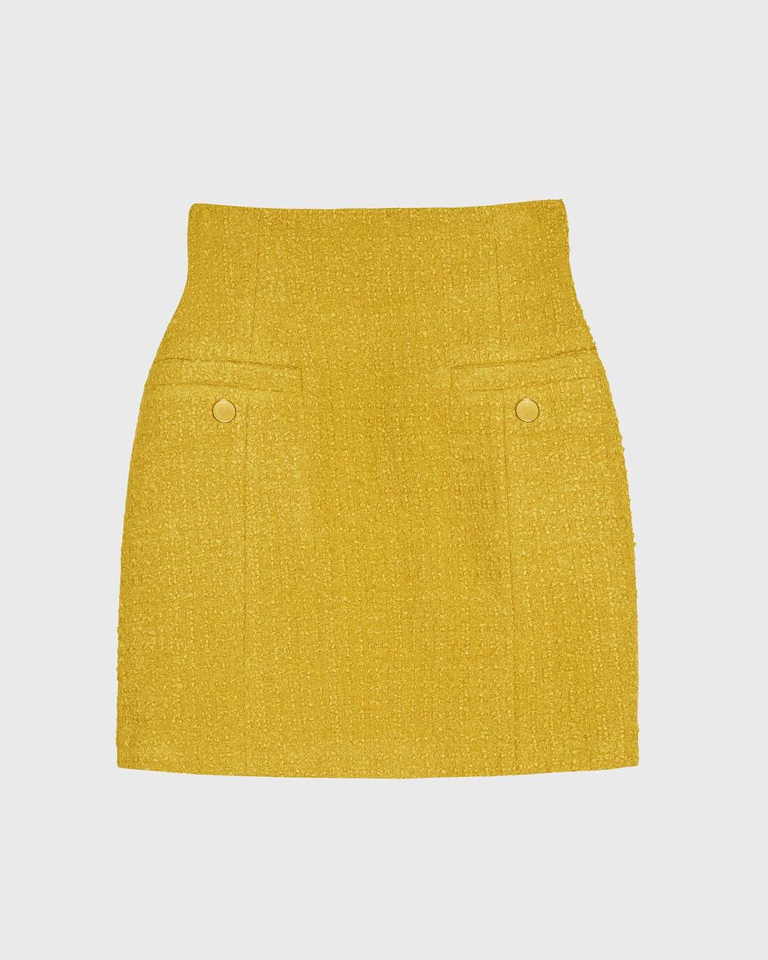 Vintage style boucle mini skirt 