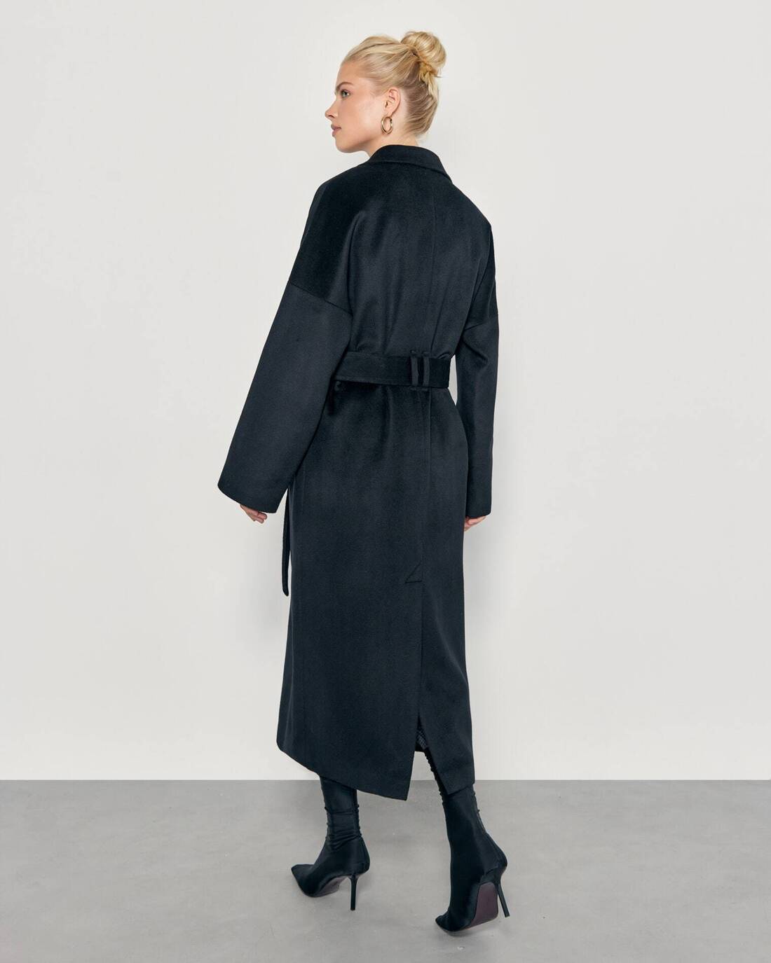 Fleece wool coat
