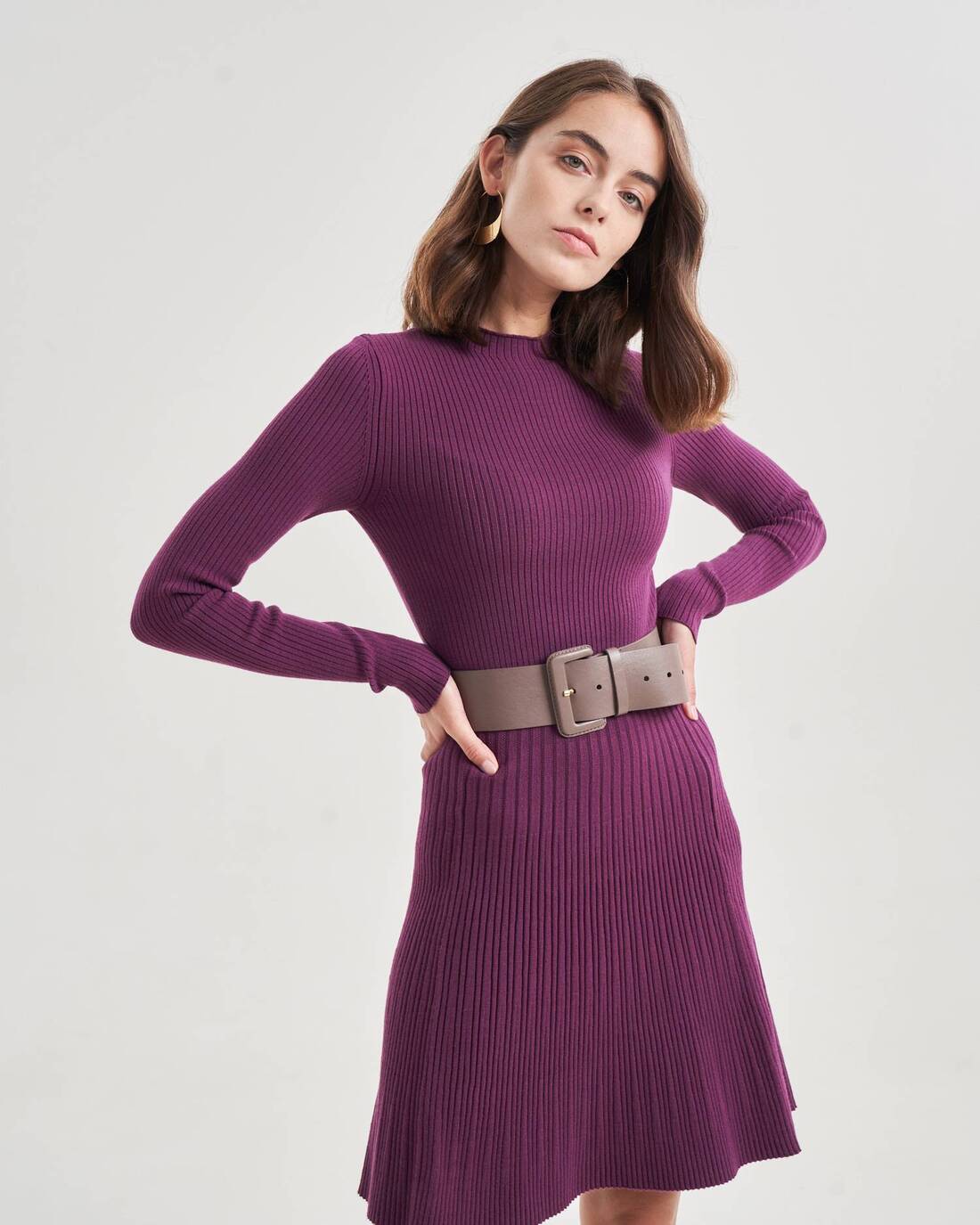 Knit mini dress