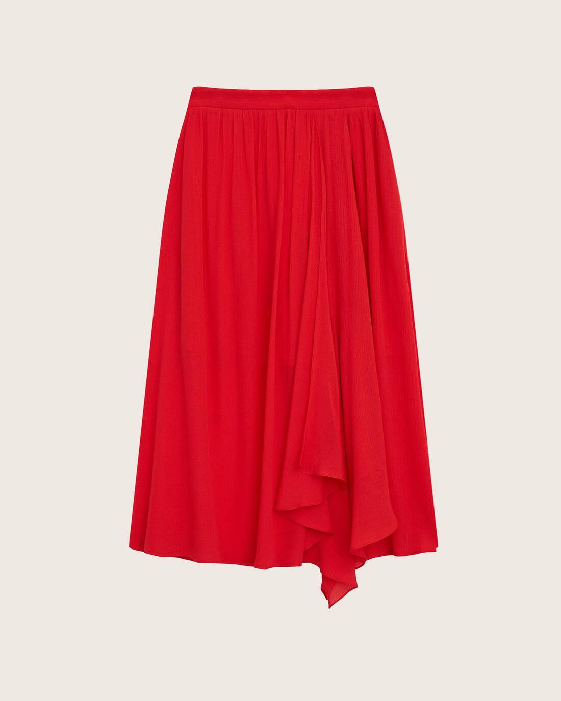 A-line skirt with flounce 