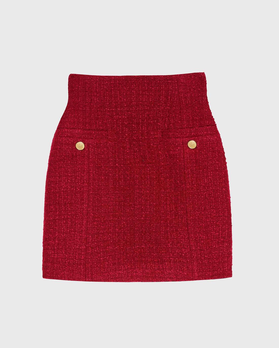 Vintage style boucle mini skirt 