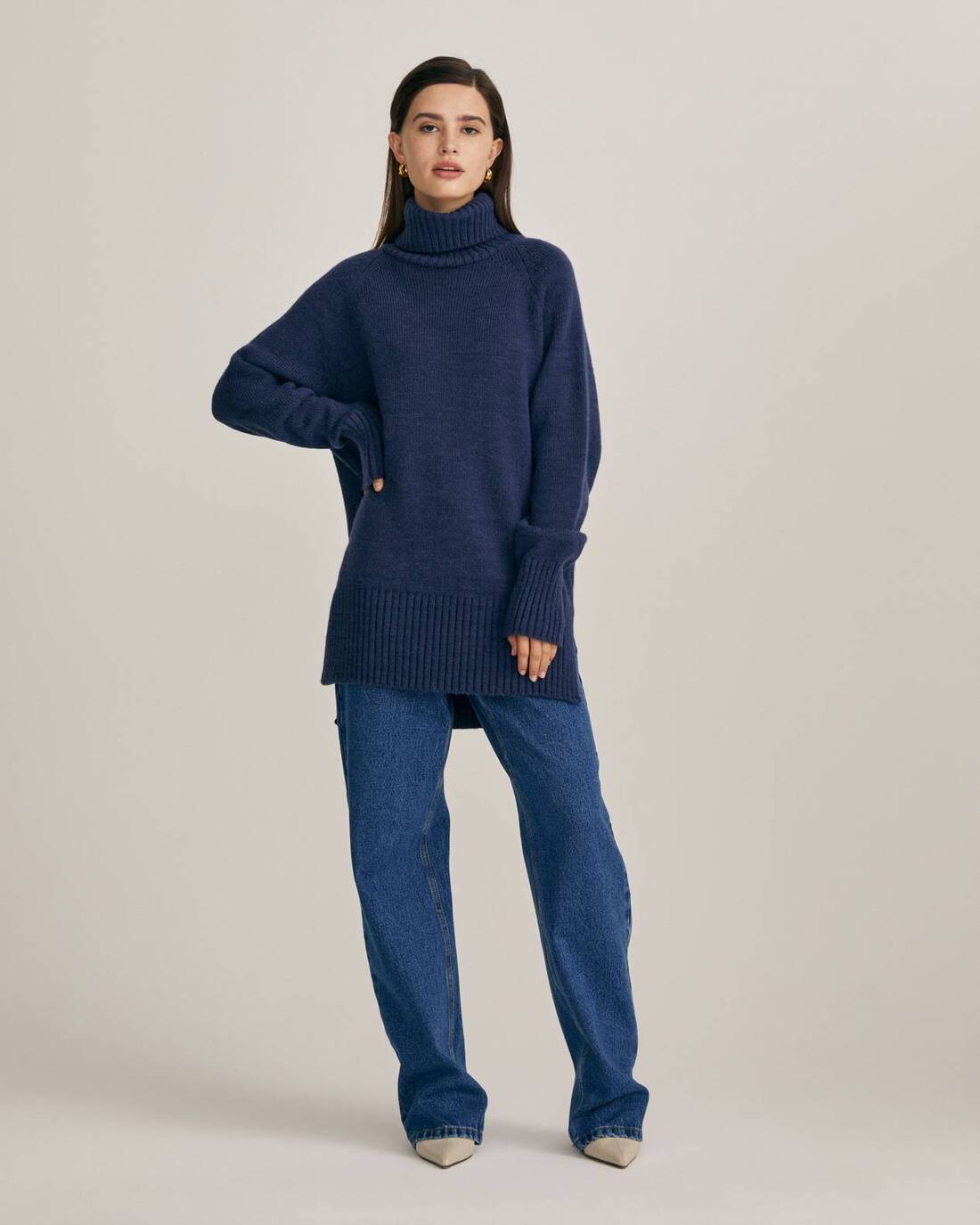 Oversize alpaca wool sweater
