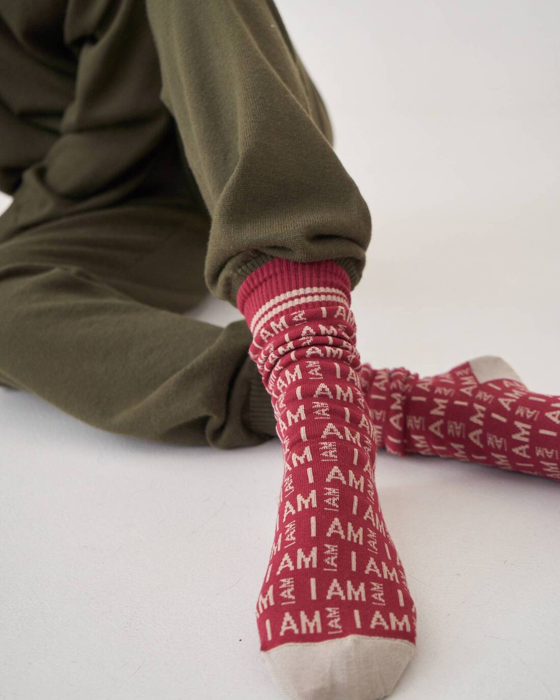 Jacquard knit socks